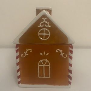 Christmas Target Bullseye Gingerbread House Food Canister.